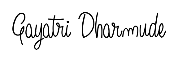 Explore multiple handwriting variations for Gayatri Dharmude including this stunning Angelique-Rose-font-FFP design. Free to use across all platforms. Gayatri Dharmude signature style 5 images and pictures png