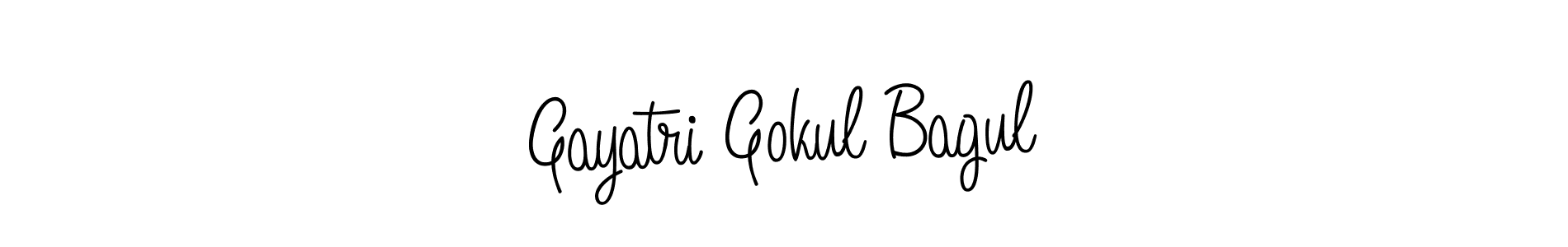 Gayatri Gokul Bagul stylish signature style. Best Handwritten Sign (Angelique-Rose-font-FFP) for my name. Handwritten Signature Collection Ideas for my name Gayatri Gokul Bagul. Gayatri Gokul Bagul signature style 5 images and pictures png