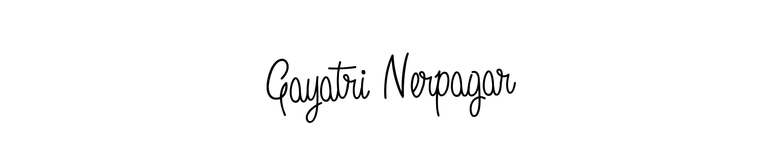 Also we have Gayatri Nerpagar name is the best signature style. Create professional handwritten signature collection using Angelique-Rose-font-FFP autograph style. Gayatri Nerpagar signature style 5 images and pictures png
