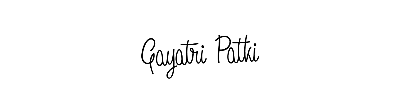 Make a beautiful signature design for name Gayatri Patki. With this signature (Angelique-Rose-font-FFP) style, you can create a handwritten signature for free. Gayatri Patki signature style 5 images and pictures png