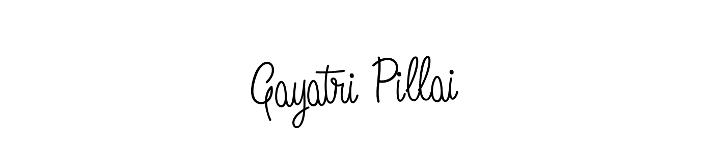 How to make Gayatri Pillai signature? Angelique-Rose-font-FFP is a professional autograph style. Create handwritten signature for Gayatri Pillai name. Gayatri Pillai signature style 5 images and pictures png