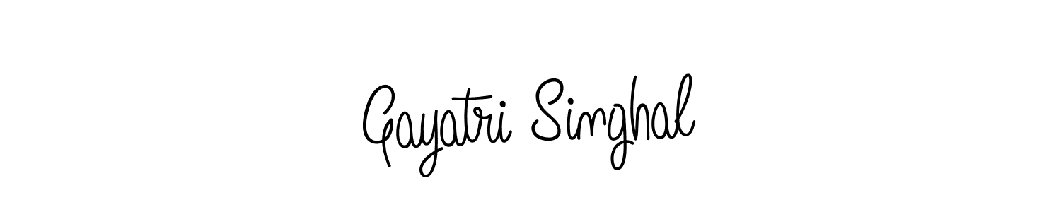 Make a beautiful signature design for name Gayatri Singhal. With this signature (Angelique-Rose-font-FFP) style, you can create a handwritten signature for free. Gayatri Singhal signature style 5 images and pictures png