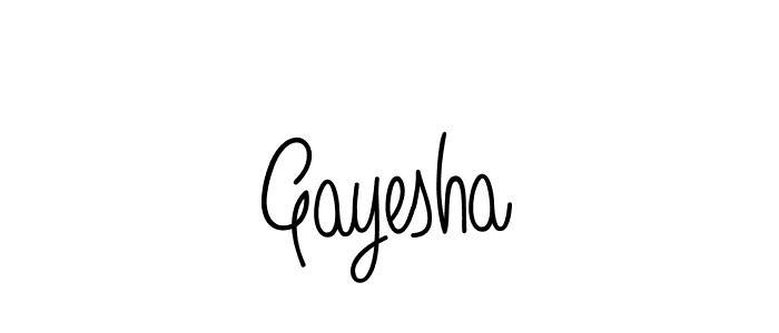 Create a beautiful signature design for name Gayesha. With this signature (Angelique-Rose-font-FFP) fonts, you can make a handwritten signature for free. Gayesha signature style 5 images and pictures png