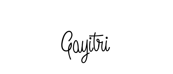 Make a beautiful signature design for name Gayitri. With this signature (Angelique-Rose-font-FFP) style, you can create a handwritten signature for free. Gayitri signature style 5 images and pictures png