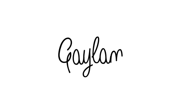 Gaylan stylish signature style. Best Handwritten Sign (Angelique-Rose-font-FFP) for my name. Handwritten Signature Collection Ideas for my name Gaylan. Gaylan signature style 5 images and pictures png