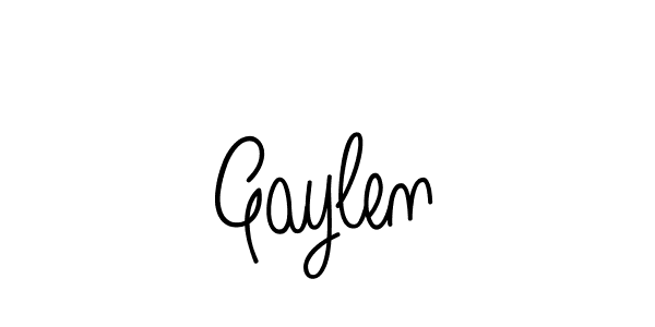 Gaylen stylish signature style. Best Handwritten Sign (Angelique-Rose-font-FFP) for my name. Handwritten Signature Collection Ideas for my name Gaylen. Gaylen signature style 5 images and pictures png