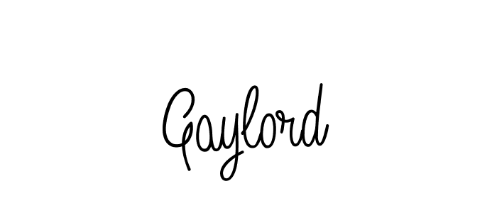 Make a beautiful signature design for name Gaylord. With this signature (Angelique-Rose-font-FFP) style, you can create a handwritten signature for free. Gaylord signature style 5 images and pictures png