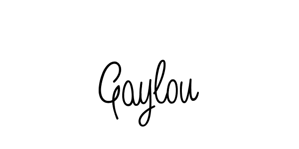 Design your own signature with our free online signature maker. With this signature software, you can create a handwritten (Angelique-Rose-font-FFP) signature for name Gaylou. Gaylou signature style 5 images and pictures png