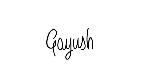 Design your own signature with our free online signature maker. With this signature software, you can create a handwritten (Angelique-Rose-font-FFP) signature for name Gayush. Gayush signature style 5 images and pictures png