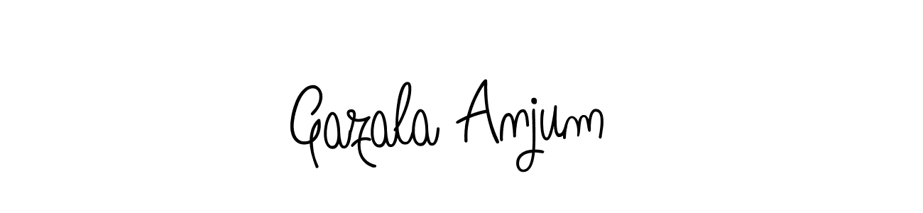 if you are searching for the best signature style for your name Gazala Anjum . so please give up your signature search. here we have designed multiple signature styles  using Angelique-Rose-font-FFP. Gazala Anjum  signature style 5 images and pictures png