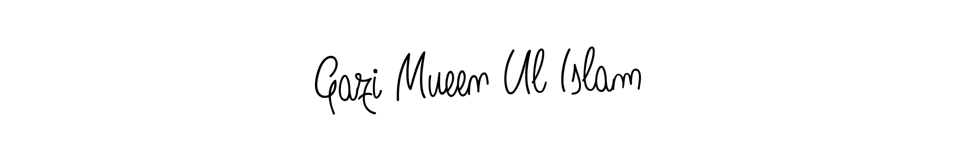 Make a short Gazi Mueen Ul Islam signature style. Manage your documents anywhere anytime using Angelique-Rose-font-FFP. Create and add eSignatures, submit forms, share and send files easily. Gazi Mueen Ul Islam signature style 5 images and pictures png