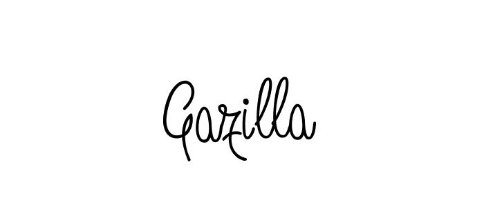 How to make Gazilla name signature. Use Angelique-Rose-font-FFP style for creating short signs online. This is the latest handwritten sign. Gazilla signature style 5 images and pictures png