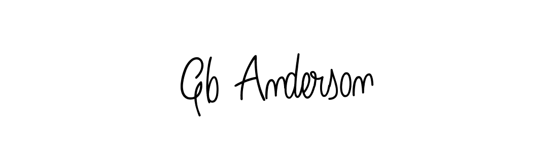 You should practise on your own different ways (Angelique-Rose-font-FFP) to write your name (Gb Anderson) in signature. don't let someone else do it for you. Gb Anderson signature style 5 images and pictures png