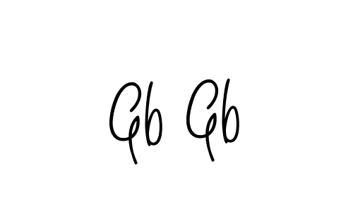 Gb Gb stylish signature style. Best Handwritten Sign (Angelique-Rose-font-FFP) for my name. Handwritten Signature Collection Ideas for my name Gb Gb. Gb Gb signature style 5 images and pictures png