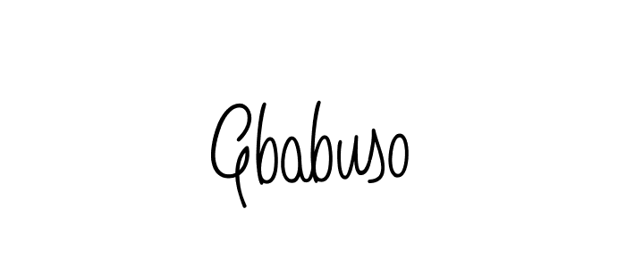 Gbabuso stylish signature style. Best Handwritten Sign (Angelique-Rose-font-FFP) for my name. Handwritten Signature Collection Ideas for my name Gbabuso. Gbabuso signature style 5 images and pictures png