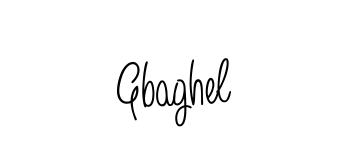 The best way (Angelique-Rose-font-FFP) to make a short signature is to pick only two or three words in your name. The name Gbaghel include a total of six letters. For converting this name. Gbaghel signature style 5 images and pictures png