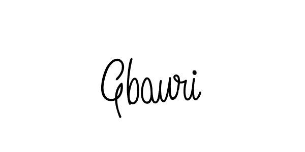 Make a beautiful signature design for name Gbauri. With this signature (Angelique-Rose-font-FFP) style, you can create a handwritten signature for free. Gbauri signature style 5 images and pictures png