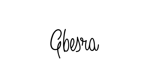 Use a signature maker to create a handwritten signature online. With this signature software, you can design (Angelique-Rose-font-FFP) your own signature for name Gbesra. Gbesra signature style 5 images and pictures png