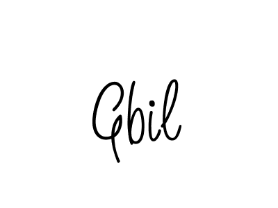 How to make Gbil name signature. Use Angelique-Rose-font-FFP style for creating short signs online. This is the latest handwritten sign. Gbil signature style 5 images and pictures png