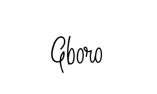 How to make Gboro name signature. Use Angelique-Rose-font-FFP style for creating short signs online. This is the latest handwritten sign. Gboro signature style 5 images and pictures png