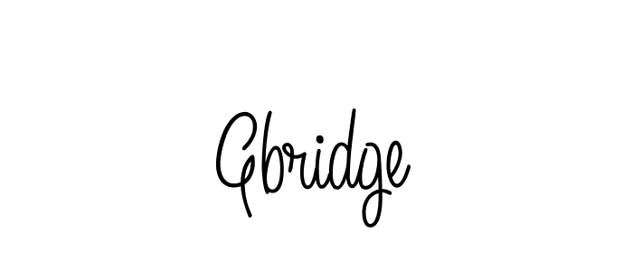 How to make Gbridge name signature. Use Angelique-Rose-font-FFP style for creating short signs online. This is the latest handwritten sign. Gbridge signature style 5 images and pictures png