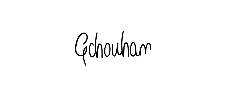 How to make Gchouhan name signature. Use Angelique-Rose-font-FFP style for creating short signs online. This is the latest handwritten sign. Gchouhan signature style 5 images and pictures png