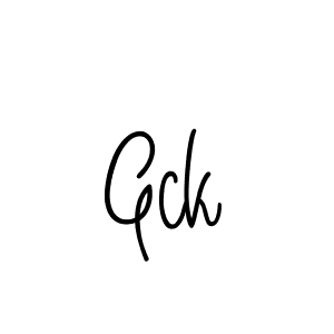 Use a signature maker to create a handwritten signature online. With this signature software, you can design (Angelique-Rose-font-FFP) your own signature for name Gck. Gck signature style 5 images and pictures png