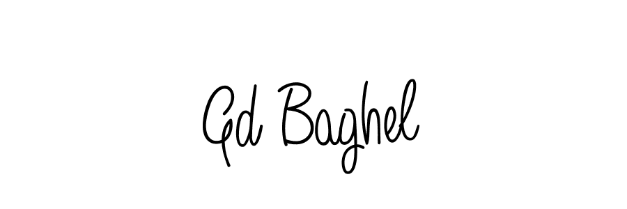 Create a beautiful signature design for name Gd Baghel. With this signature (Angelique-Rose-font-FFP) fonts, you can make a handwritten signature for free. Gd Baghel signature style 5 images and pictures png