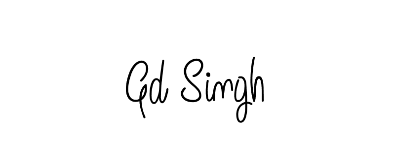 How to Draw Gd Singh signature style? Angelique-Rose-font-FFP is a latest design signature styles for name Gd Singh. Gd Singh signature style 5 images and pictures png