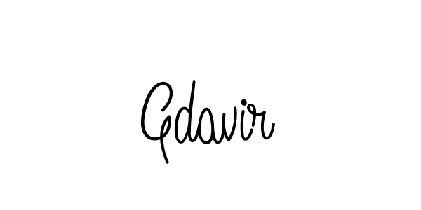 How to Draw Gdavir signature style? Angelique-Rose-font-FFP is a latest design signature styles for name Gdavir. Gdavir signature style 5 images and pictures png