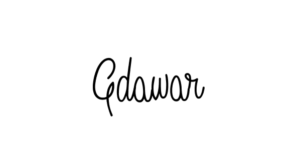 Make a beautiful signature design for name Gdawar. With this signature (Angelique-Rose-font-FFP) style, you can create a handwritten signature for free. Gdawar signature style 5 images and pictures png