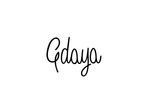 How to make Gdaya name signature. Use Angelique-Rose-font-FFP style for creating short signs online. This is the latest handwritten sign. Gdaya signature style 5 images and pictures png
