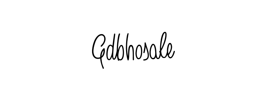 How to make Gdbhosale name signature. Use Angelique-Rose-font-FFP style for creating short signs online. This is the latest handwritten sign. Gdbhosale signature style 5 images and pictures png