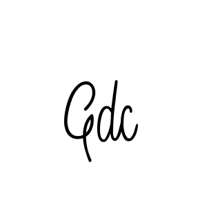 You should practise on your own different ways (Angelique-Rose-font-FFP) to write your name (Gdc) in signature. don't let someone else do it for you. Gdc signature style 5 images and pictures png