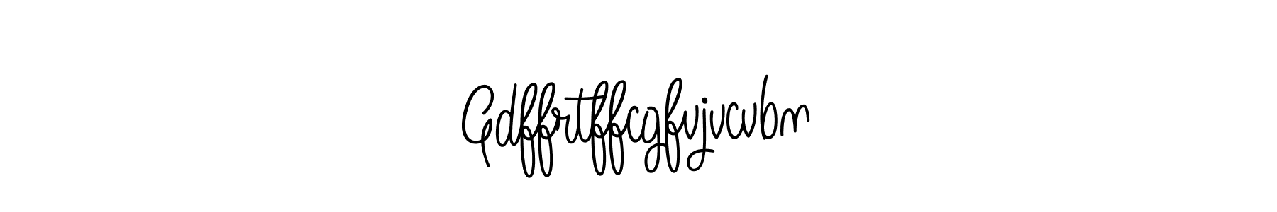 The best way (Angelique-Rose-font-FFP) to make a short signature is to pick only two or three words in your name. The name Gdffrtffcgfvjvcvbn include a total of six letters. For converting this name. Gdffrtffcgfvjvcvbn signature style 5 images and pictures png