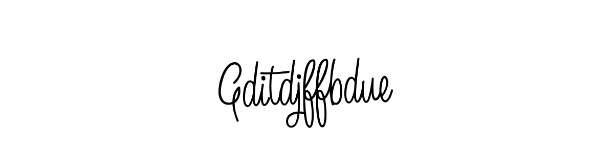 Create a beautiful signature design for name Gditdjffbdue. With this signature (Angelique-Rose-font-FFP) fonts, you can make a handwritten signature for free. Gditdjffbdue signature style 5 images and pictures png