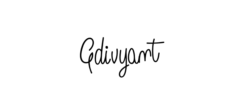 You should practise on your own different ways (Angelique-Rose-font-FFP) to write your name (Gdivyant) in signature. don't let someone else do it for you. Gdivyant signature style 5 images and pictures png