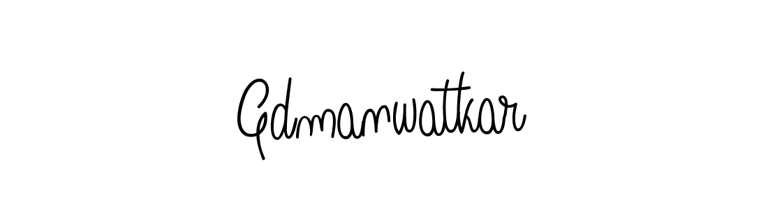 How to make Gdmanwatkar signature? Angelique-Rose-font-FFP is a professional autograph style. Create handwritten signature for Gdmanwatkar name. Gdmanwatkar signature style 5 images and pictures png