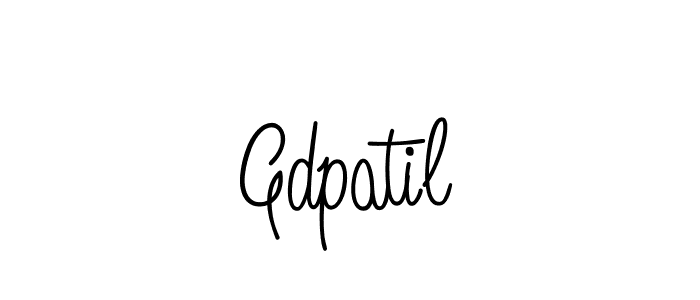 How to make Gdpatil name signature. Use Angelique-Rose-font-FFP style for creating short signs online. This is the latest handwritten sign. Gdpatil signature style 5 images and pictures png