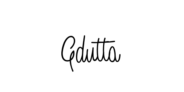Make a beautiful signature design for name Gdutta. Use this online signature maker to create a handwritten signature for free. Gdutta signature style 5 images and pictures png