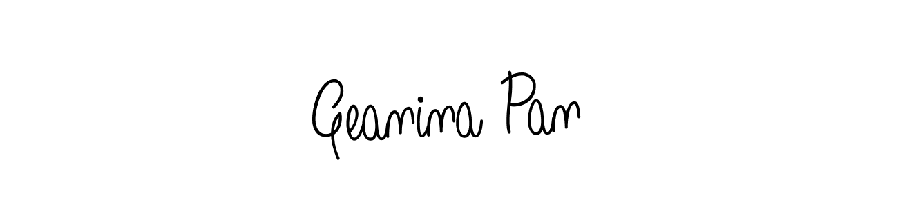 Check out images of Autograph of Geanina Pană name. Actor Geanina Pană Signature Style. Angelique-Rose-font-FFP is a professional sign style online. Geanina Pană signature style 5 images and pictures png