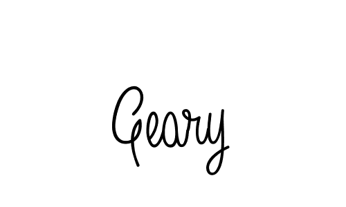 Create a beautiful signature design for name Geary. With this signature (Angelique-Rose-font-FFP) fonts, you can make a handwritten signature for free. Geary signature style 5 images and pictures png