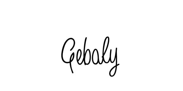 How to make Gebaly name signature. Use Angelique-Rose-font-FFP style for creating short signs online. This is the latest handwritten sign. Gebaly signature style 5 images and pictures png
