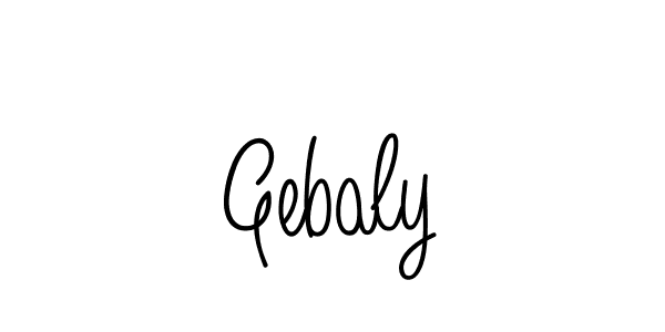 How to make Gebaly name signature. Use Angelique-Rose-font-FFP style for creating short signs online. This is the latest handwritten sign. Gebaly signature style 5 images and pictures png