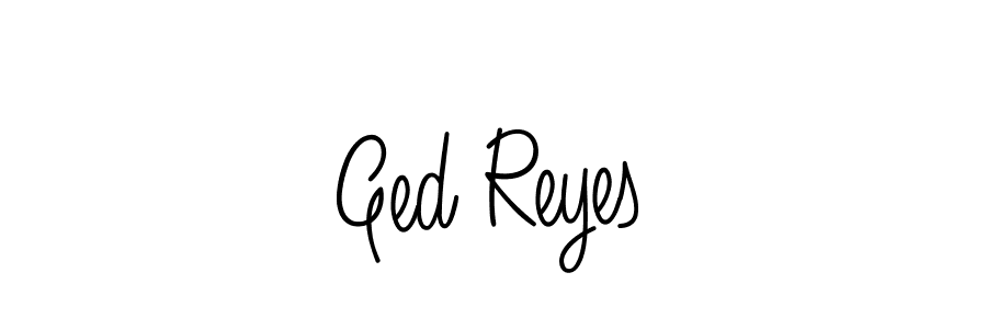if you are searching for the best signature style for your name Ged Reyes. so please give up your signature search. here we have designed multiple signature styles  using Angelique-Rose-font-FFP. Ged Reyes signature style 5 images and pictures png