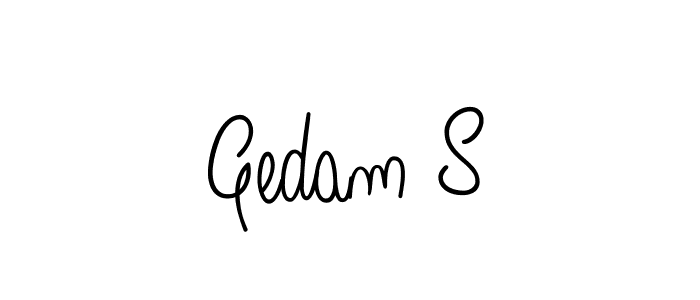 How to make Gedam S signature? Angelique-Rose-font-FFP is a professional autograph style. Create handwritten signature for Gedam S name. Gedam S signature style 5 images and pictures png