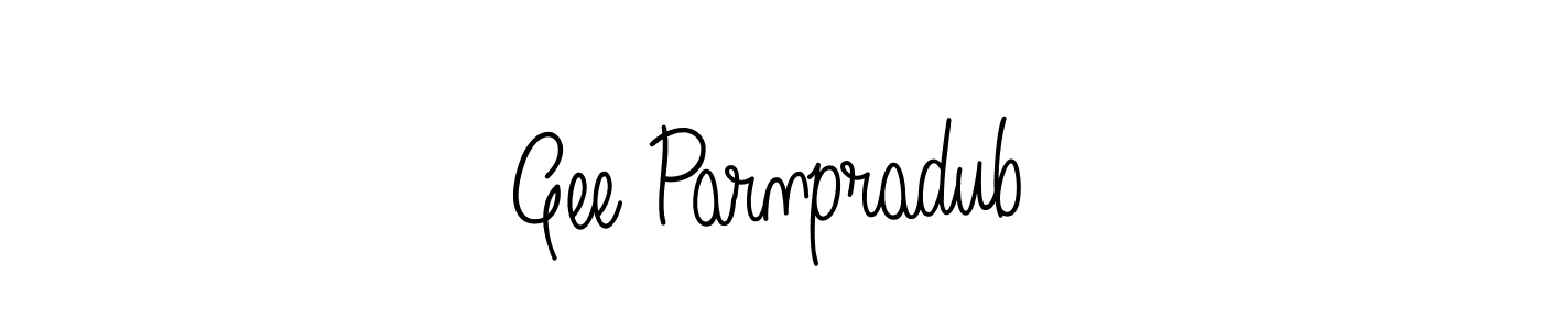 Angelique-Rose-font-FFP is a professional signature style that is perfect for those who want to add a touch of class to their signature. It is also a great choice for those who want to make their signature more unique. Get Gee Parnpradub name to fancy signature for free. Gee Parnpradub signature style 5 images and pictures png