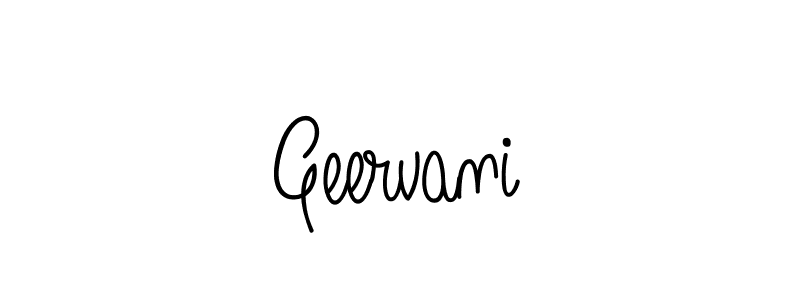 How to make Geervani name signature. Use Angelique-Rose-font-FFP style for creating short signs online. This is the latest handwritten sign. Geervani signature style 5 images and pictures png