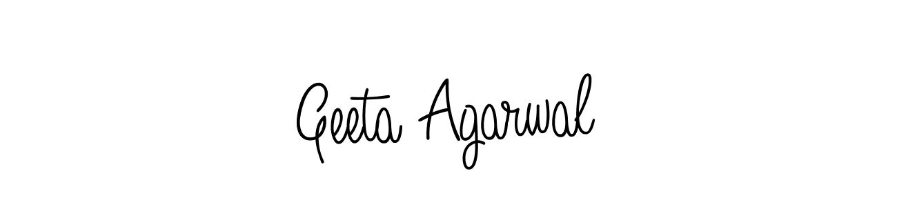 Design your own signature with our free online signature maker. With this signature software, you can create a handwritten (Angelique-Rose-font-FFP) signature for name Geeta Agarwal. Geeta Agarwal signature style 5 images and pictures png