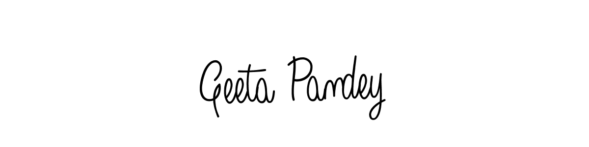 The best way (Angelique-Rose-font-FFP) to make a short signature is to pick only two or three words in your name. The name Geeta Pandey include a total of six letters. For converting this name. Geeta Pandey signature style 5 images and pictures png